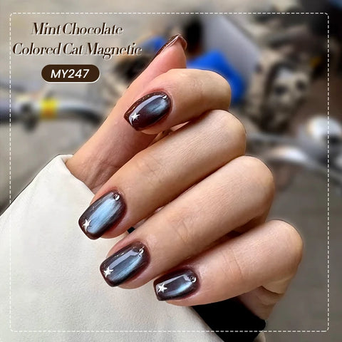 BORN PRETTY 10ml Mint Chocolate Cat Magnetic Gel Nail Polish