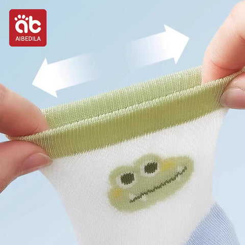 AIBEDILA Kids Soft Cotton Socks – 4 Pairs