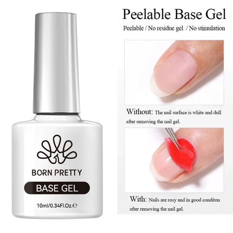 BORN PRETTY Peel Off Base Gel Nail Polish