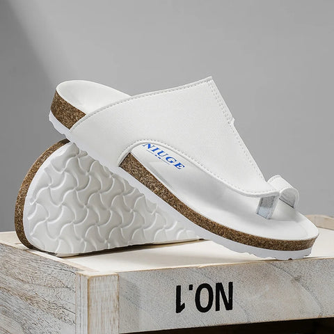 Slippers met kurken voetbed - Antislip zomersandalen