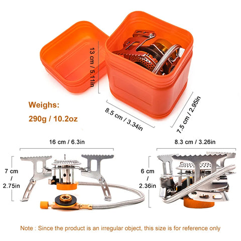 PACOONE Portable Camping Gas Stove - Ultralight Outdoor Cooker for Hiking and Picnics