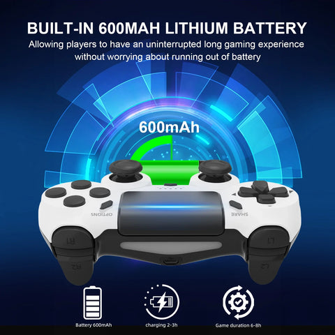 GAMINJA Wireless Gamepad with 6-axis Gyroscope for PS4/PS3