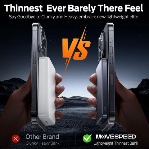 MOVESPEED S10 10000mAh Magnetic Power Bank – Wireless Fast-Charge