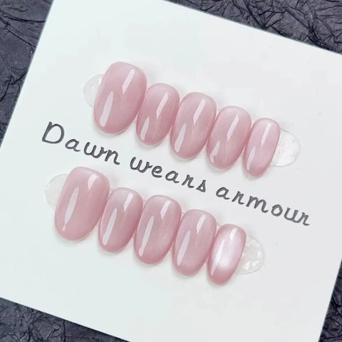 Handmade Press on Nails - 10pcs Cat-eye Design