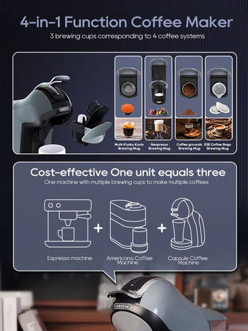 HiBREW 4-in-1 Koffiezetapparaat H17