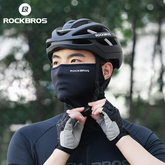 ROCKBROS Summer Ice Silk Mask - Anti-UV Quick-Drying Face Cover & Neck Protection