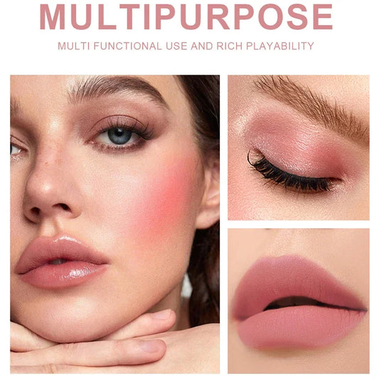 1/3Pc Mini Matte Liquid Blush - 8 Color Velvet Blusher for a Natural Glow