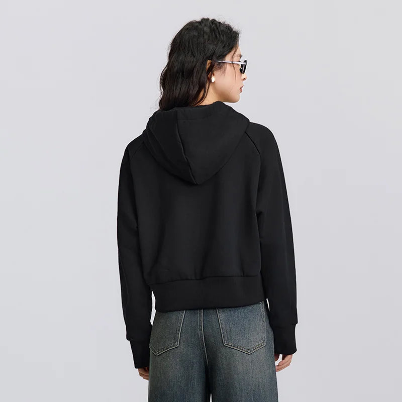 Semir Women's Short Style Printed Hoodie