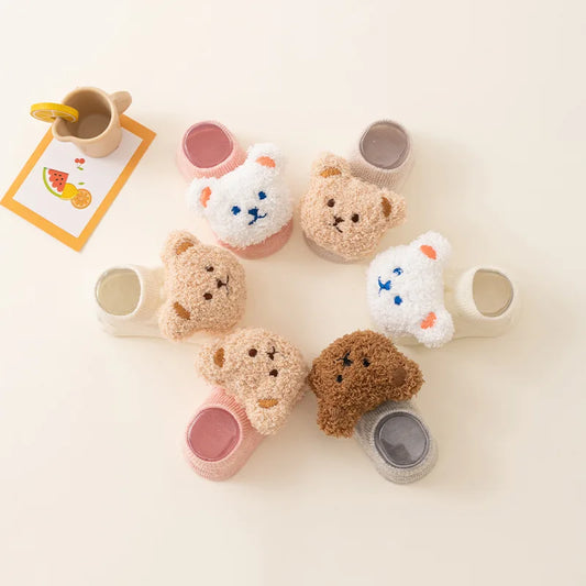Cute Bear Newborn Baby Socks 0-3Y