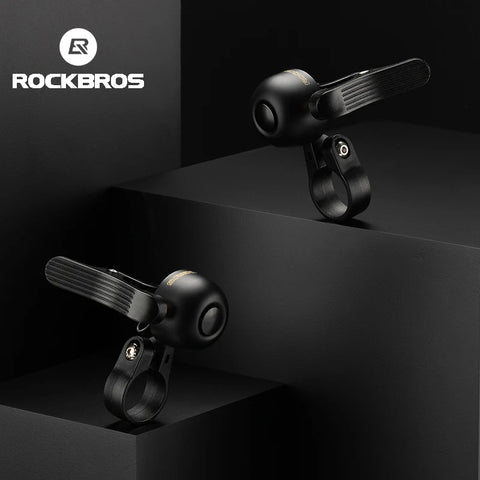 ROCKBROS Bike Bell Horn - Alloy Handlebar Cycling Safety Alarm for MTB and Road Bikes