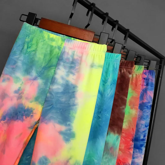 Colorful Fluorescent Leggings for Girls