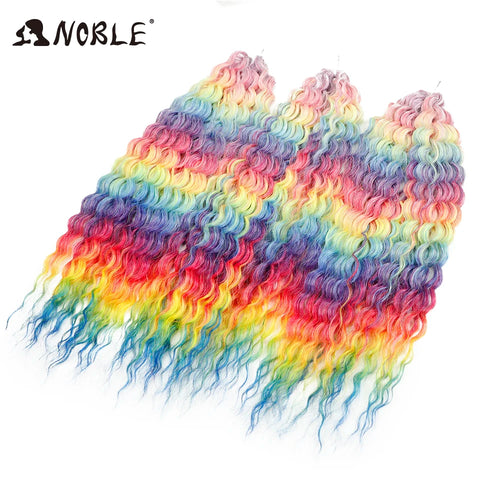 Noble Hair Synthetic Twist Crochet Curly Hair 24 Inch Ombre