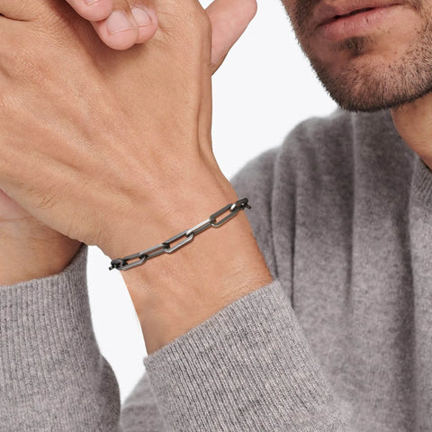 5mm Paperclip Chain Bracelets for Men and Women - Waterproof Stainless Steel Links Wristband