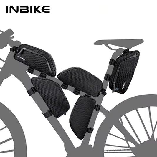 INBIKE Waterdichte fietstas voor boven de buis - Essentiële opbergruimte voor fietsavonturen