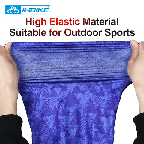 INBIKE Cycling Face Cover Scarf for Men - Breathable Sun & Wind-proof Neck Gaiter for Skiing and Fishing