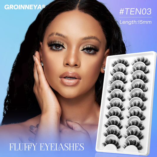 GROINNEYA 3D Mink Lashes - 5/10 Pairs