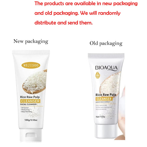 Rice Raw Pulp Facial Cleanser Foam - Zachte en voedende reiniger voor een stralende huid