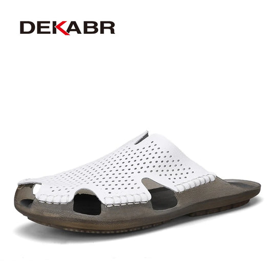 DEKABR Minimalistische Ledersandalen für Herren 