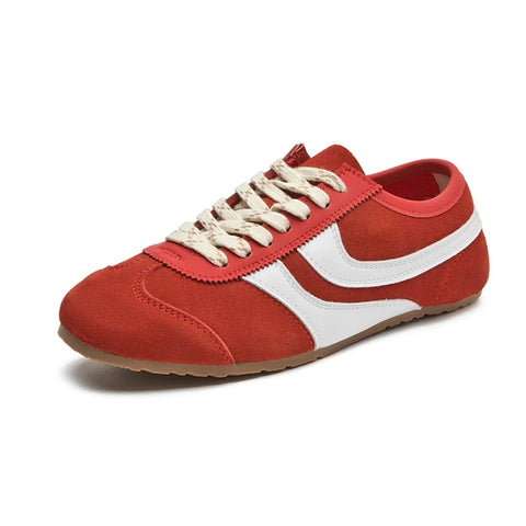 Duitse trainingsschoenen voor dames - Retro sneakers van echt leer