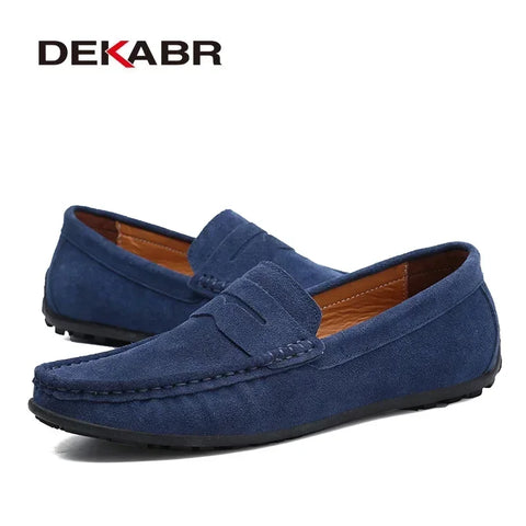 DEKABR Echte leren mocassins voor heren 