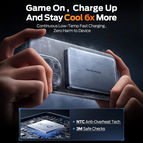 MOVESPEED S10 10000mAh Magnetic Power Bank – Wireless Fast-Charge