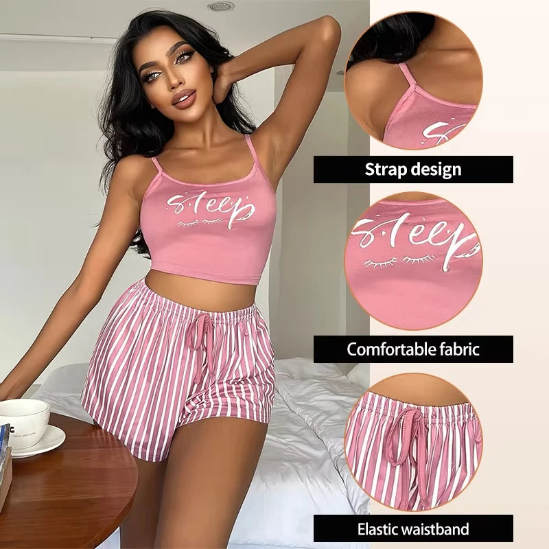 Sexy Summer Women Pajamas Set