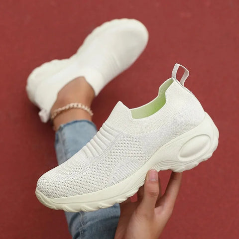 Rode casual sportschoenen voor dames 
