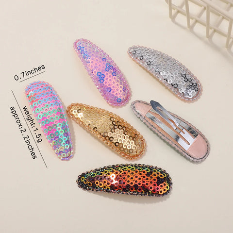 10 stuks/set Koreaanse feestpailletten BB-clips - handgemaakte haaraccessoires voor kinderen
