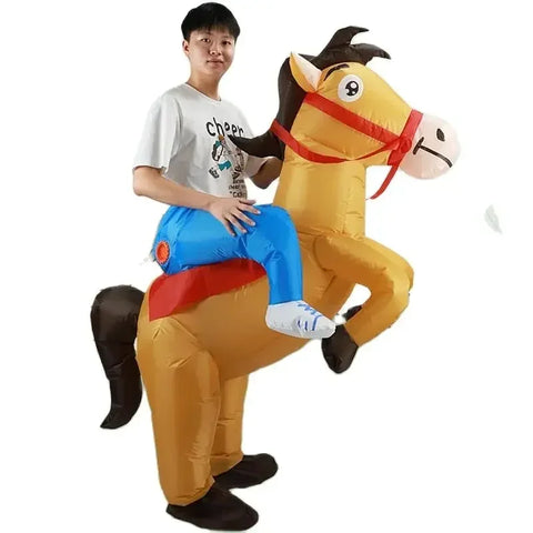 Funny Inflatable Riding Horse Costume