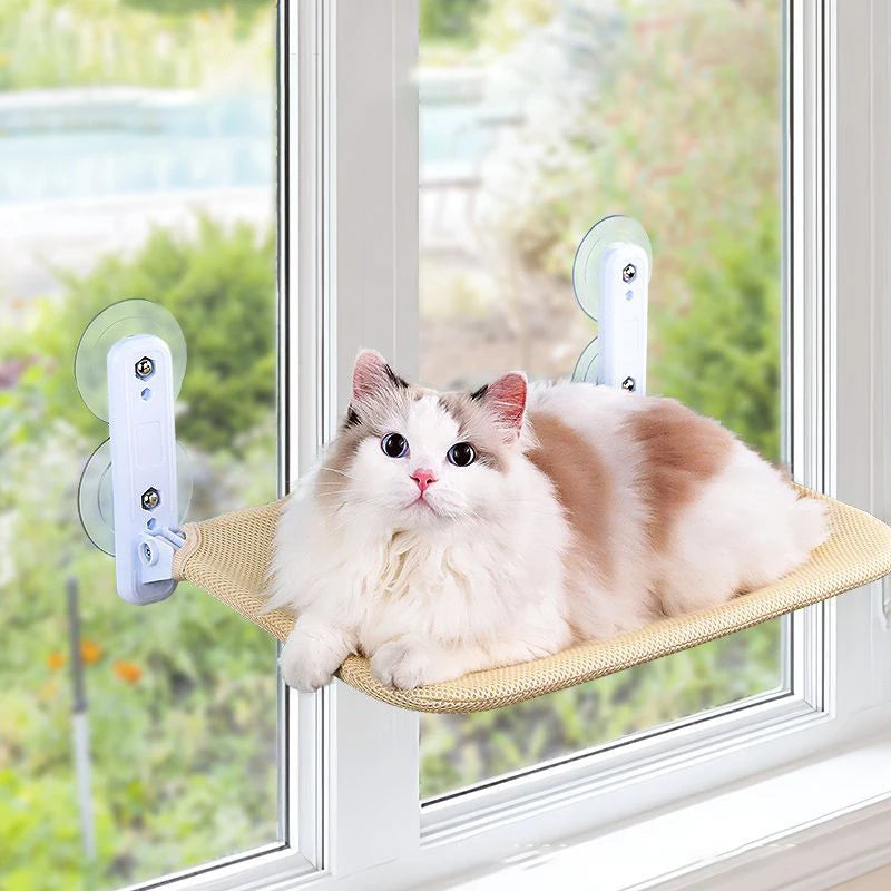 Super Suction Cup Cat Hammock Swing - Washable Window Bed for Cats