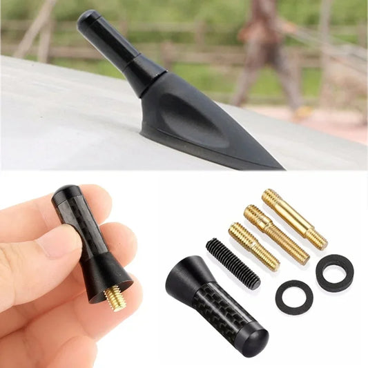 Carbon Fiber Short Stubby Mast Antenna for Mercedes-Benz - Enhanced Signal Car Accessory