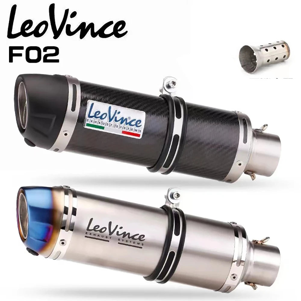 51mm Motorcycle Exhaust Muffler Pipe LeoVince Escape Moto