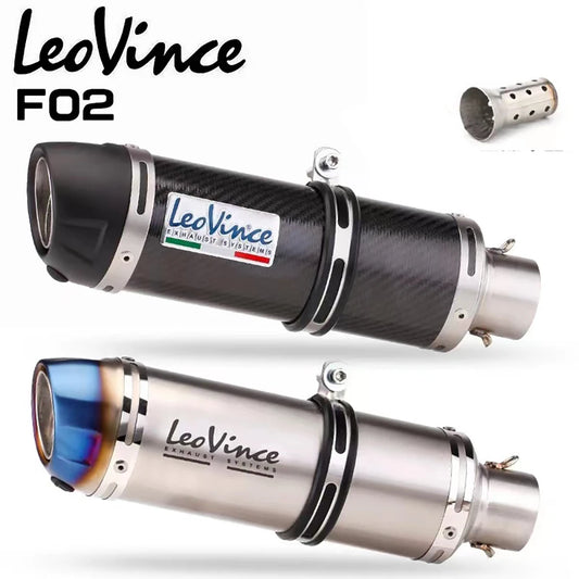 51mm Motorcycle Exhaust Muffler Pipe LeoVince Escape Moto