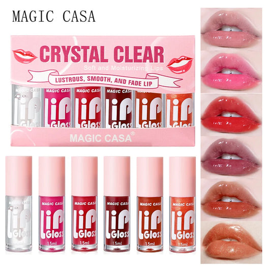 MAGIC CASA 6pcs/set Hydrating Jelly Lip Oil