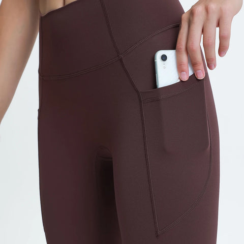 Nepoagym LOVELIFE Damen-Yoga-Leggings mit Seitentaschen