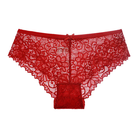5 PCS/Set Mesh Briefs Lace Panties - Sexy Transparent Underwear for Women