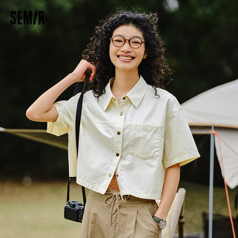 Semir Dames Blouse 2024 Zomer Korte Blouse 
