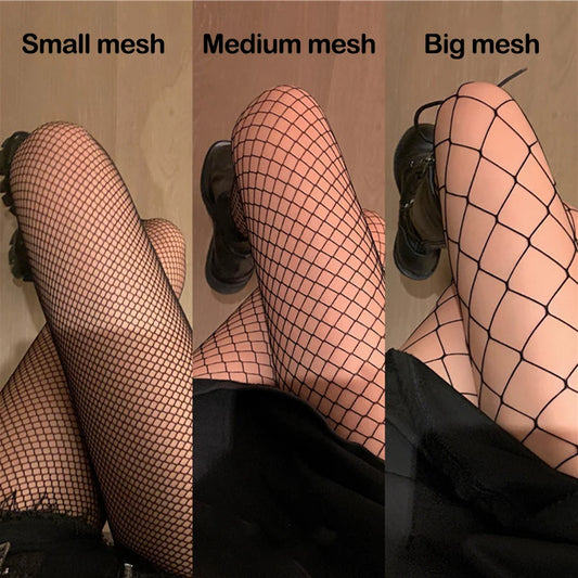 Women's Long Fishnet Black Summer Thigh High Waist Hosiery Body Stockings