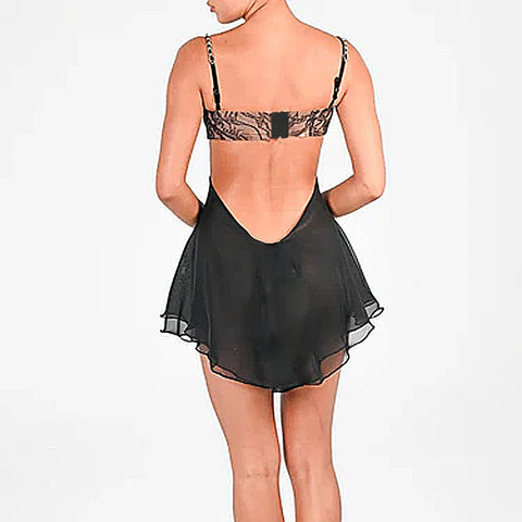 Sexy Adult Women's Backless Dress with Chain Shoulder Straps