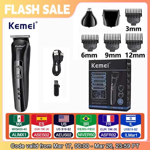 Kemei KM-1506 3 in 1 Electric Shaver