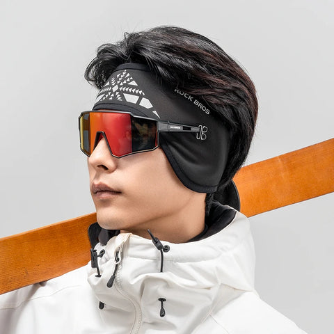 ROCKBROS Outdoor Fietshoofdband Oorwarmer voor Heren - Winter Winddichte Oorkappen &amp; Zweetband