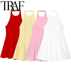 TRAF 2025 Women's Sleeveless Midi Dress
