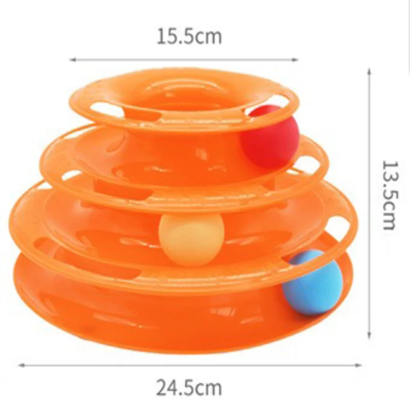 Three-Layer Ball Cat Turntable Toy