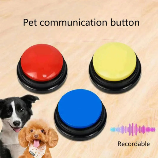 Dog Communication Buttons - Voice Recording Buzzer for Pet Training