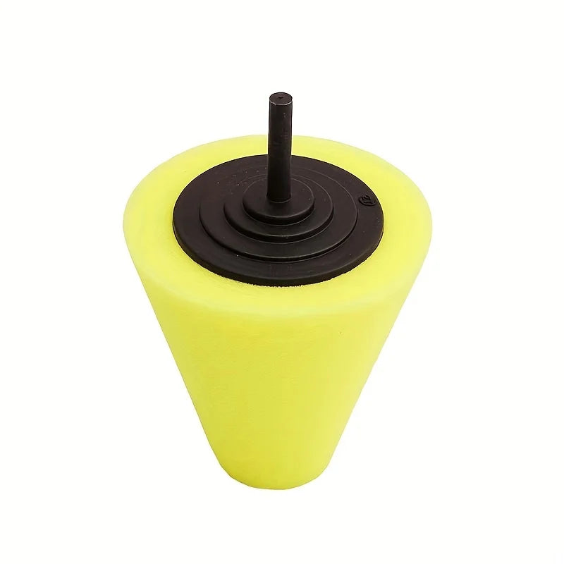 Car Hub Polishing Sponge Grinding Head - Conical Sponge Wheel for Metal & Plastic