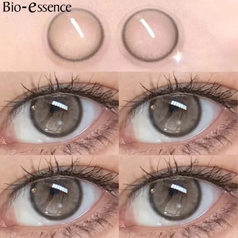 Bio-essence 1 Pair Natural Brown Colored Contact Lenses