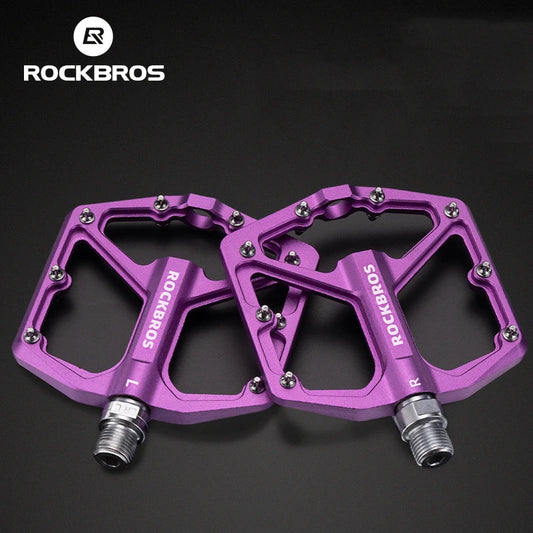 ROCKBROS Ultralight Aluminum Alloy Anti-Slip Bike Pedals for Mountain and Road Cycling