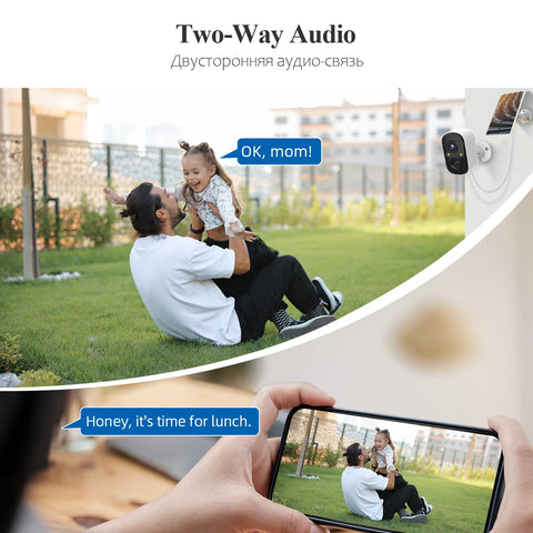 Techage 3MP Wireless Solar Battery IP Camera