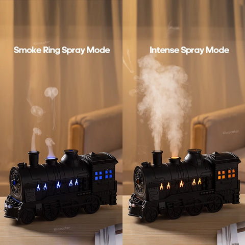Mini Train Shape Aroma Essential Oil Diffuser with Light and Remote Control