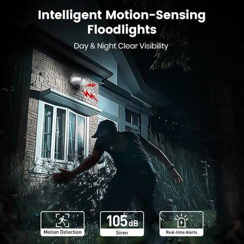 AOSU 3K UHD WiFi Floodlight Camera
